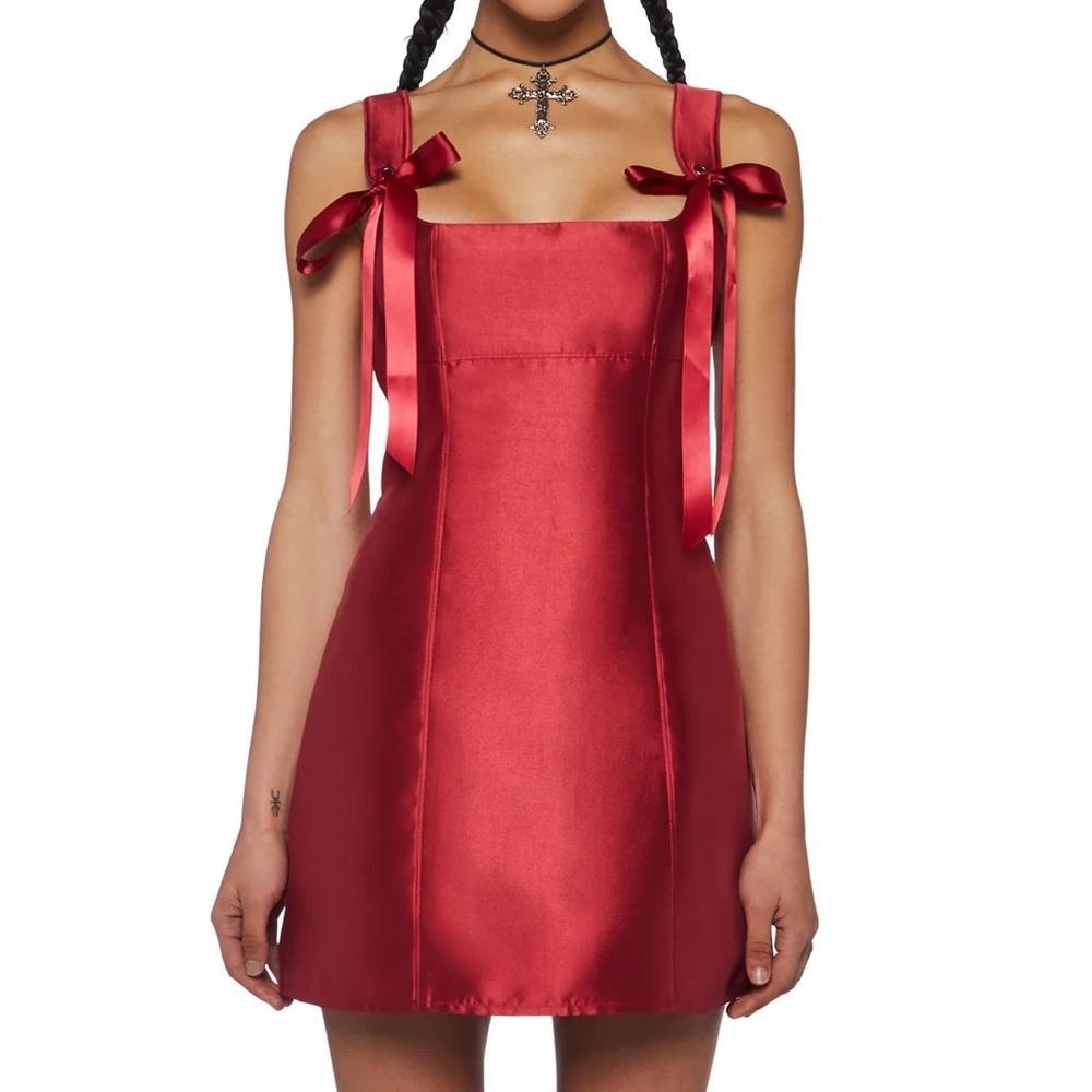 Dolls kill red dress size small